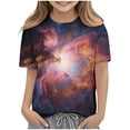 thumbnail image 7 of Fnooota Girls T Shirts, Crew Neck Printed Pullover Summer Short Sleeve Tops Multicolor Size 7-8 T, 7 of 7