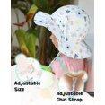 thumbnail image 4 of Gorro para el sol FURTALK para bebés y niñas pequeñas, UPF 50+, ala ancha, 4 of 7
