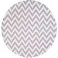 thumbnail image 2 of Safavieh Dhurries Bentley Geometric Area Rug, Purple/Ivory, 6' x 6' Round, 2 of 10