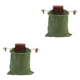 thumbnail image 2 of Wosthever Bolsa de forraje PU portátil Cordón Cosecha Bolsa Almacenamiento de monedas Cinturones para acampar al aire libre Pantalones Type2 NO2, 2 of 6