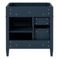 thumbnail image 2 of 30-inch Modern Blue Bathroom Vanity Cabinet with 3 Drawers & Door Organizer - No Top Sink Included, 2 of 7