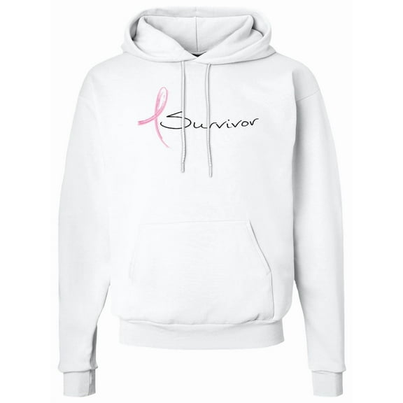 Inktastic Breast Cancer Survivor Pink Ribbon Adult Hoodie Sweatshirt