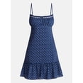 thumbnail image 5 of No Boundaries Drop Ruffle Mini Dress, Women’s XXS-XXL, 5 of 5