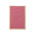 thumbnail image 1 of Oriental Wall Art with Frame, Simplistic Themed Peaceful Pattern with Lotus Flowers, Printed Fabric Poster for Bathroom Living Room, 23" x 35", Magenta Sand Brown, by Ambesonne, 1 of 2