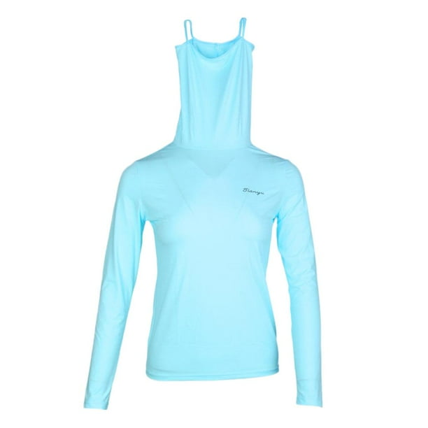 ropa para deportiva para Mujer con para Golf, Pesca, Verano, ejercicio Al , Azul Blue M