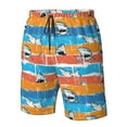 thumbnail image 4 of Fotbe Shark On Line Trajes de Baño Estampados para Hombre, Shorts de Verano de Secado Rápido, Ropa de Playa, Bañadores-3X-Large, 4 of 6