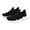 Black, variant on LYHaoo Boys Breathable Mesh Sneakers Lightweight Barefoot Slip-On Walking Shoes For Kids Outdoor Running,Black,Sizes 12(7.09") Little Kid