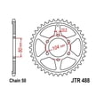 thumbnail image 2 of JT Steel Rear Sprocket 44T for Street KAWASAKI KZ750R GPZ 1982, 2 of 4