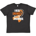 thumbnail image 3 of Inktastic I Wear Orange For My Momma Multiple Sclerosis Awareness Youth T-Shirt, 3 of 5