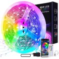 thumbnail image 2 of ZXMEAN Luces LED de 65.6 pies para dormitorio, tira de luces LED de sincronización de música inteligente Bluetooth con control de aplicación, luces LED que cambian de color RGB para habitación, cocina, 2 of 4