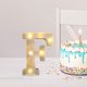 thumbnail image 5 of Xihbxyly Lámpara con Letras Led Decorativas, Luz Nocturna Tipo Marquesina, Decoración Versátil para El Hogar, Celebraciones de Cumpleaños y Bodas, Ambiente Romántico, Fácil de Usar con Pilas., 5 of 7