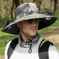thumbnail image 3 of Rechargeable Sun Hat with Solar Fan for Fishing: Anti-UV, Sunscreen, Mesh Material, 3 of 8