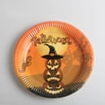 thumbnail image 3 of 10PCS Multi Patterns Colorful Halloween Theme Round Disposable 17.5cm plate; Colorful paper plate; Diameter Paper Plate, 3 of 3