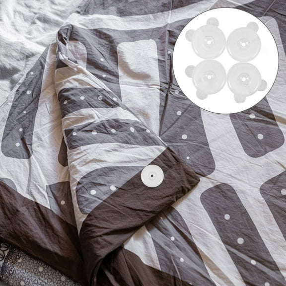 FRCOLOR 4 pairs Convenient Bed Quilt Clip Household Bed Sheet Fixing Clamp Anti Skid Bedding Clip