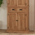 thumbnail image 3 of Homestyles Nantucket Wood Pantry in Brown, 3 of 9