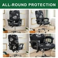 thumbnail image 5 of Printed pattern office chair cover, waterproof, detachable, washable, used for office and computer chairs, 5 of 6