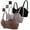 Black,Gray,Dark Brown, variant on 3Pcs Nursing Bra for Breastfeeding Comfortable Maternity Bras for Womens, Seamless Wireless Bras Women Sleep Bralette (M)