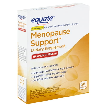 Equate Maximum Strength Menopause Support Caplets, 28 (Best Skin Care After Menopause)
