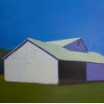 thumbnail image 2 of Young, Carol 26x26 Black Ornate Wood Framed with Double Matting Museum Art Print Titled - Lonely Barn, 2 of 4