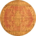 thumbnail image 1 of Ahgly Company Indoor Round Persian Orange Traditional Area Rugs, 4' Round, 1 of 1