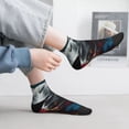 thumbnail image 6 of Uemuo Surrealist Goat Printed Crew Socks, Moisture-Wicking Socks, Athletic Socks for Men Breathable Cushion Socks Casual Sport Socks for Running Traveling, 6 of 6