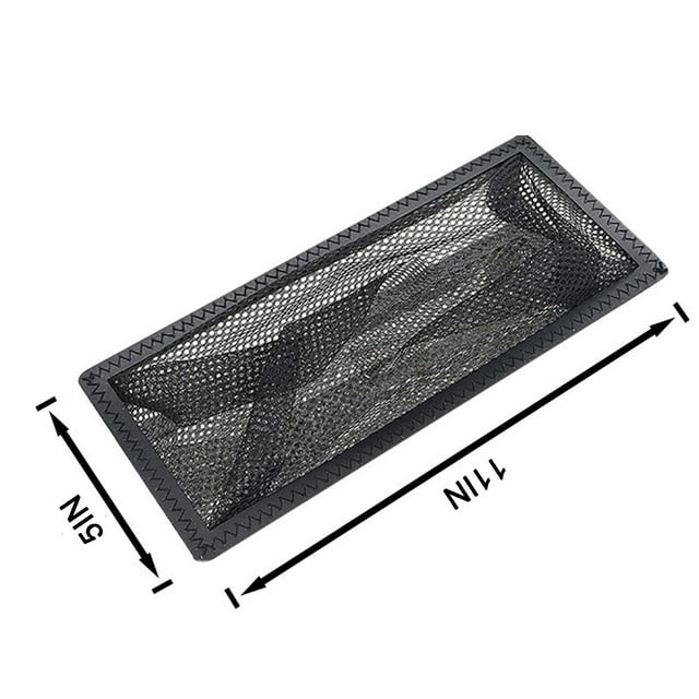 5Pcs Floor Filter Screen, Uscallm Floor Vent Filter Screen 4x10 Inch 4x12 Inch Polyester Mesh PVC Floor Register Vent Cover Grate Filter for Home HVAC Air Duct Ventilation Opening