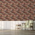 thumbnail image 4 of UMIGGEE Red Brick Wallpaper Peel and Stick Wallpaper Brick Wallpaper 17.5-in x 118-in Self-Adhesive Removable Decorative Contact Paper for House Decoration PVC DIY, 4 of 10