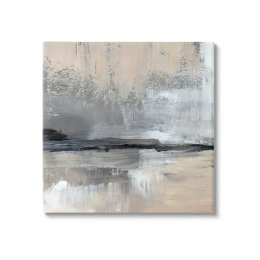 Abstract Landscape Reflection Abstract Painting Gallery Wrapped Canvas Print Wall Art