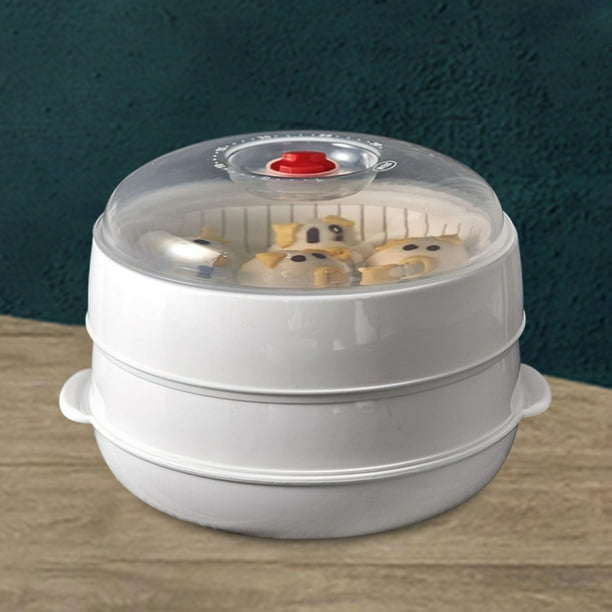 para microondas, utensilios de cocina para microondas con asa y tapa, recipiente profesional para cocinar al alimentos, para albóndigas