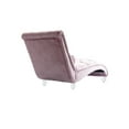 thumbnail image 5 of Zechuan Curved Lounge Chaise sofa, Accent Chair Sofa with Acrylic Leg, Pink, 5 of 9