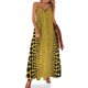 thumbnail image 1 of - Vestido sin mangas de línea de puntos amarillos, vestido de noche de lujo para mujer, vestido largo para mujer, 1 of 7