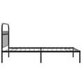 thumbnail image 5 of vidaXL Metal Bed Frame without Mattress with Headboard Black 39.4"x78.7", 5 of 7