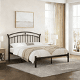 thumbnail image 3 of Winkalon Queen Size Metal Platform Bed Frame with Victorian Style Iron-Art Headboard, Easy Assembly, Under Bed Storage, No Box Spring Required, Black, 3 of 8