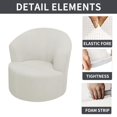 thumbnail image 4 of Mbxm Elastic corn kernel swivel chair cover White,Round Club Chair Couch Cover Armchair Cover for Recliner Sofa Modern Swivel Barrel Armchairs Cover for Bar Counter Living Room Hotel, 4 of 7