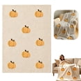 thumbnail image 2 of Fall Thanksgiving Throw Blanket, Halloween Throw Blanket, Pumpkin Pattern Soft Warm Autumn Blanket Thanksgiving Cozy Gifts Home Decor for Couch Chair Sofa Bed, 59.06x39.37", 2 of 7