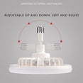 thumbnail image 3 of 26-27 Circulator Mini Fan with Led Light,Led Ceiling Fan with Bulb,3 Levels of Air Flow, Remote Control, 3 of 5