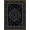 Black Gold, Pattern 5, variant on Design&I 8'x10' Washable Area Rug Gothic Witchy Serpent Tarot Motifs Moody Goth Witch Snake Round Refined for Living Room, Family Extra Large Skid-Resistant Low Profile