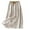 Champagne #002, variant on Womens Linen Midi Skirt Cotton Maxi Skirt Casual Flowy Swing Elastic High Waist A-Line Split Long Boho Army Green XL