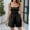 Black, variant on Women Summer Shorts Rompers Overalls Lace-up Sleeveless Casual Jumpsuits with Pockets Beige Size S