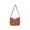 Brown, variant on Womens Woven Handbag With Chain Strap, Small Shoulder Pouch For Women Light Crochet Beach Tote For Travel Commute Shopping