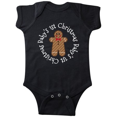 

Inktastic Babys First Christmas Gingerbread Cookie Gift Baby Boy or Baby Girl Bodysuit