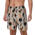 thumbnail image 2 of Haiem Funny Chicken Mens Swim Trunks with Compression Liner 2 in 1 Swimming Shorts Stretch Swimwear Quick Dry,Board Shorts-XX-Large, 2 of 9