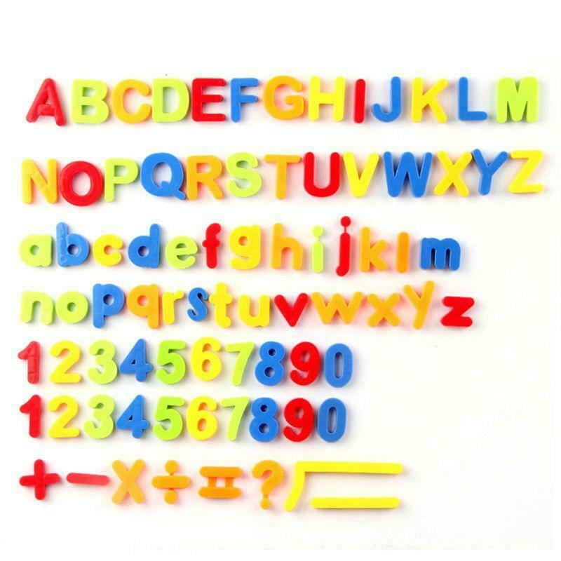 Plastic Alphabet ABC 123 Details about Letters and