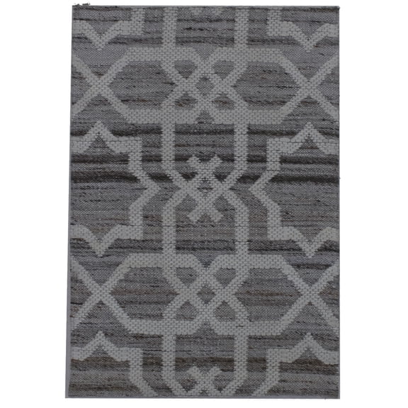 Multicolored Geometric 2X3 Hand-Tufted Modern Rug