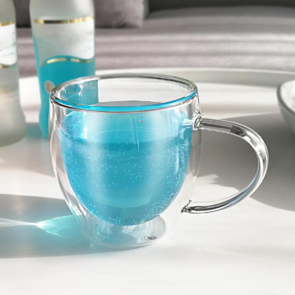 Axioma 2x Morning Beverage Cup Office coffee and tea Glass Mugs for Espresso Latte Drinks