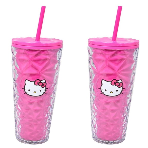 1 Piece Hello Kittty Prism Double Wall Glitter Water Bottle, 1 piece only