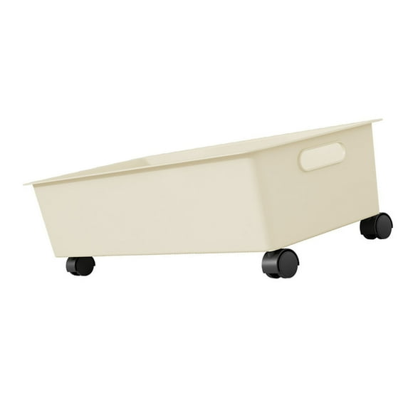 Under Desk Rolling Cart, Tray Storage Organizer Cart, Simple Space Saving Mobile Utility Trolley With Handle, Strong Storage Trolley Cart For Office Dormitory Bedroom