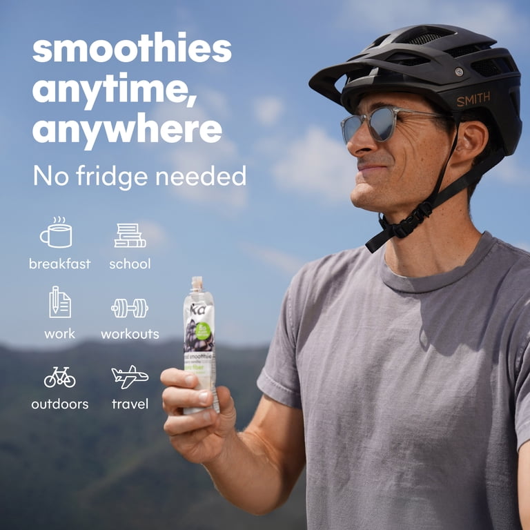 Noka Organic Superfood Smoothie Pouches, Plant Protein, Cherry