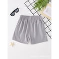 thumbnail image 4 of Cethrio Boys Athletic Shorts, Summer Relaxed Fit Elastic Waist Casual Running Shorts Gray Size 10-12, 4 of 7