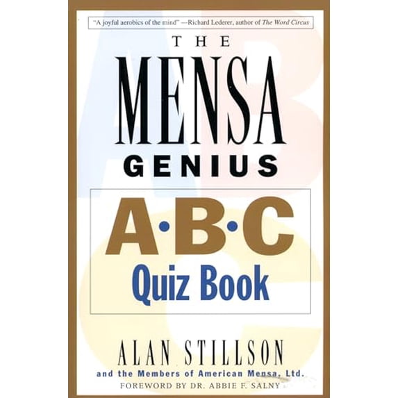 Pre-Owned Mensa Genius A-B-C Quiz Book (Paperback) 0201311356 9780201311358